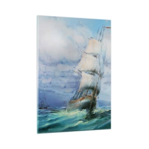 Schilderen op glas - Goede wind - 50x70 cm