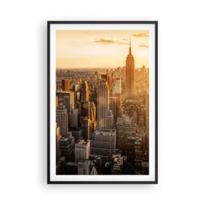 Poster in een zwarte lijst - Groeien in de zon - 61x91 cm