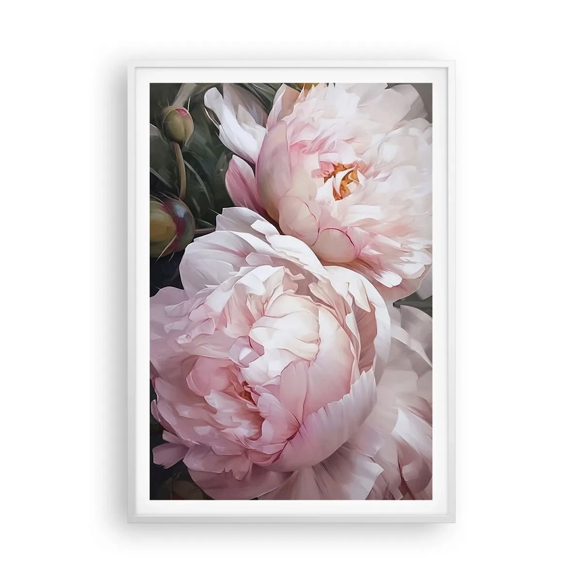 Poster in een witte lijst - In bloei gestopt - 70x100 cm