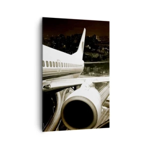 Schilderen op canvas - Vlieg de nacht in - 80x120 cm