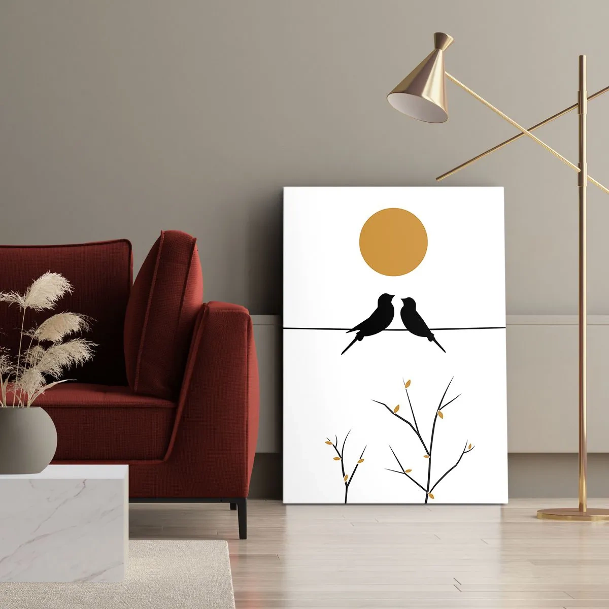 Schilderen op canvas - Nachtegalen avond - 50x70 cm