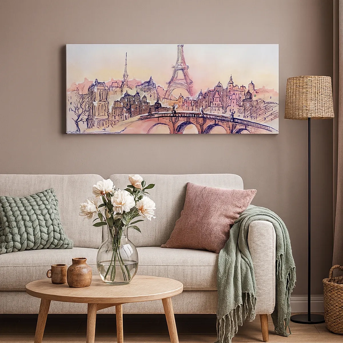 Schilderen op canvas - De enige dergelijke stad ter wereld - 30x30 cm