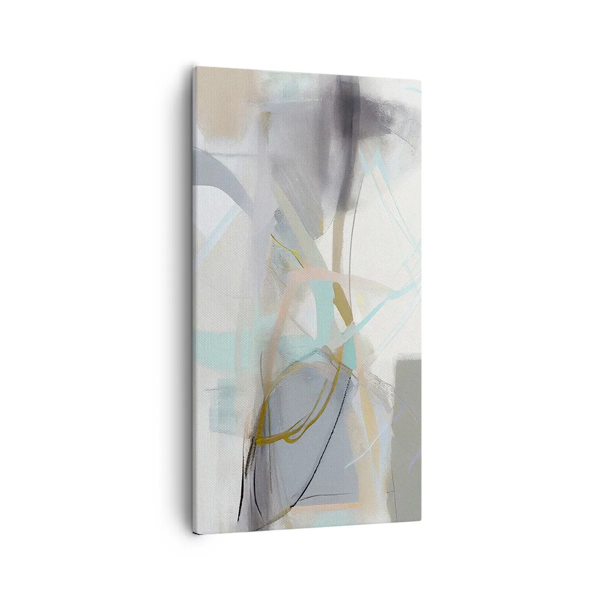 Schilderen op canvas - Mistige abstractie - 55x100 cm