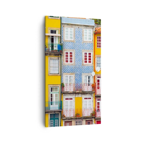 Schilderen op canvas - De kleuren van de oude stad - 45x80 cm