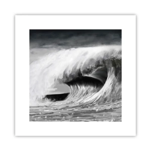 Poster - De woede van de oceaan - 30x30 cm
