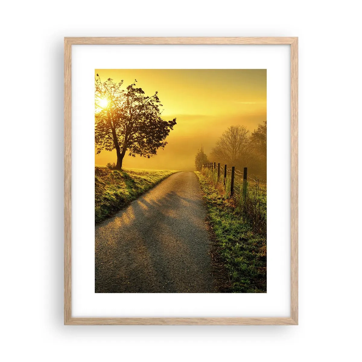 Een poster in een licht eiken lijst - Honingmiddag - 40x50 cm