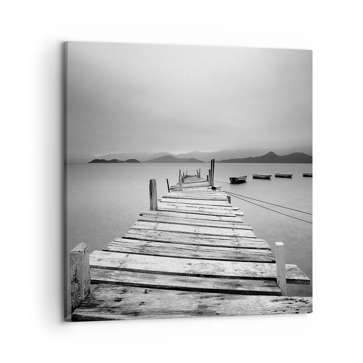 Schilderen op canvas - Achter bergen en zeeën - 50x50 cm