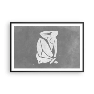 Poster in een zwarte lijst - In reflectie - 91x61 cm