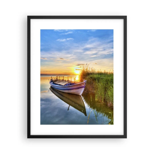 Poster in een zwarte lijst - Baai van vervulde dromen - 40x50 cm