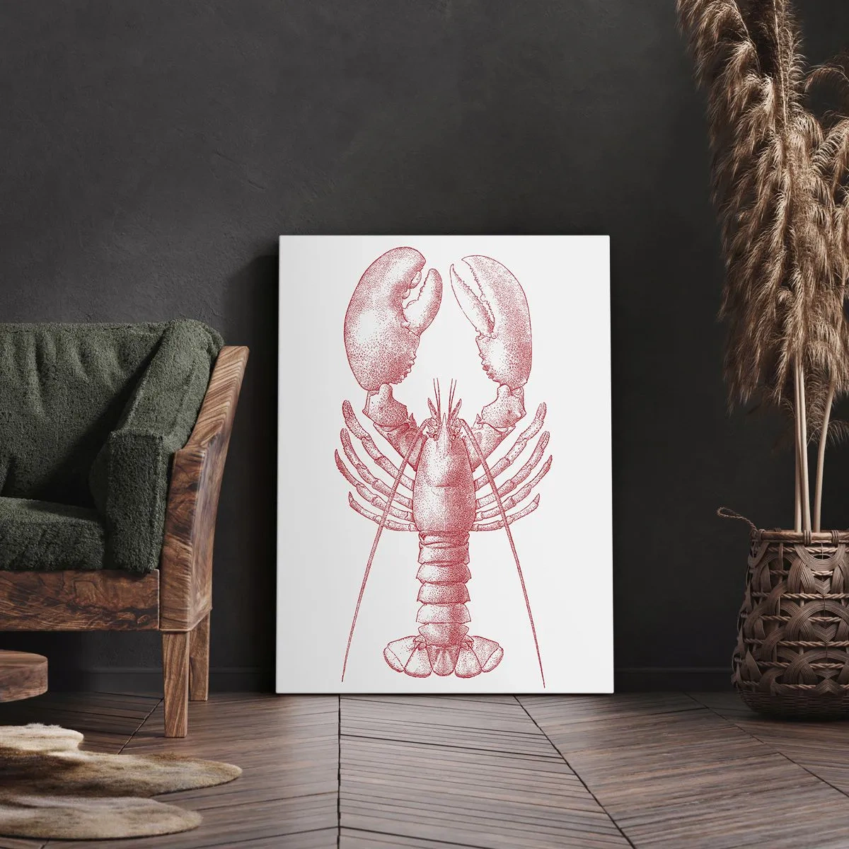 Schilderen op canvas - Een kreeft waardig Homer - 50x70 cm