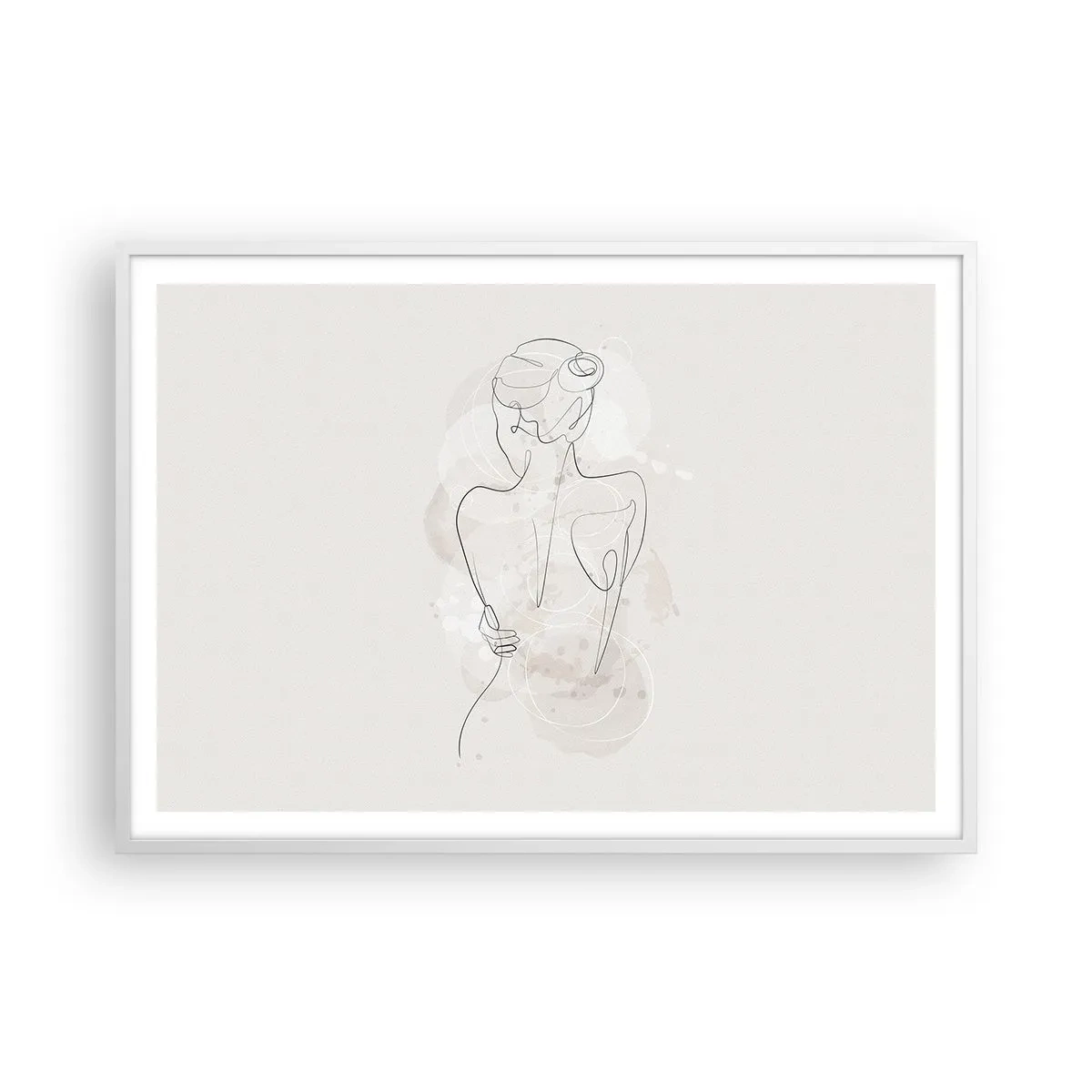 Poster in een witte lijst - Als een gevoelig instrument - 100x70 cm