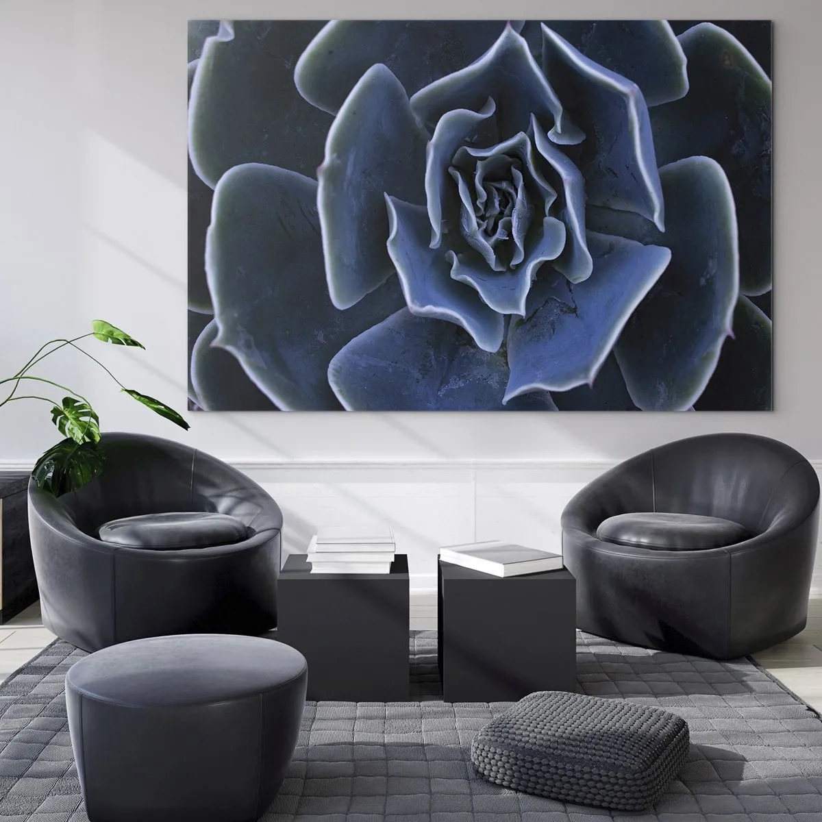 Schilderen op glas - Woestijn bloem - 120x80 cm