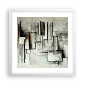 Poster in een witte lijst - De kracht van eenvoud - 40x40 cm