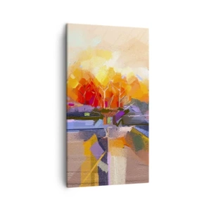 Schilderen op canvas - De herfst is geworden - 45x80 cm