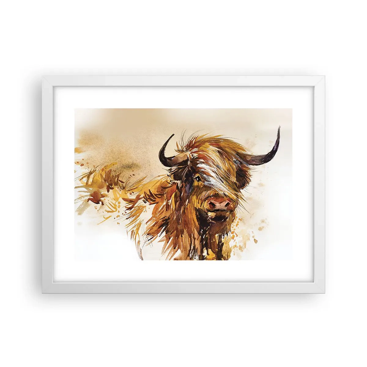 Poster in een witte lijst - Trots van de jager - 40x30 cm