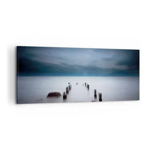 Schilderen op canvas - Peinzend meer - 120x50 cm