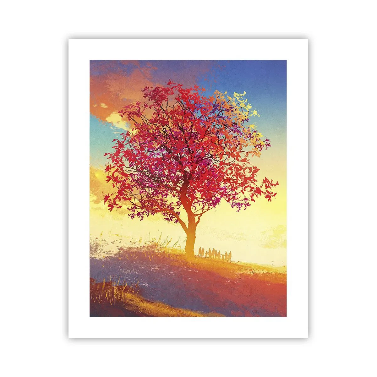 Poster - Pelgrim bij de bestemming - 40x50 cm