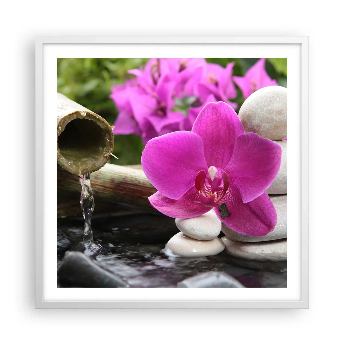 Poster in een witte lijst - Je bent al aan het rusten - 60x60 cm