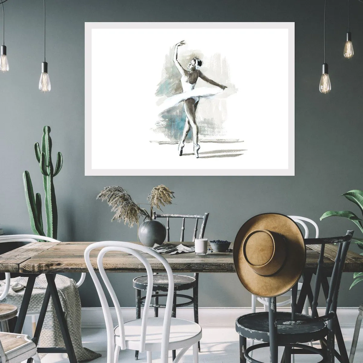 Poster - Betoverd in een zwaan - 50x40 cm