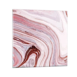 Schilderen op glas - Rechtdoor, dan rechts naar beneden - 30x30 cm