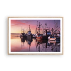 Een poster in een licht eiken lijst - Voor de volgende dag - 91x61 cm