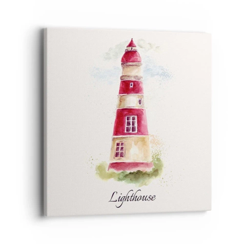 Schilderen op canvas - Er is altijd goed weer in de buurt - 40x40 cm