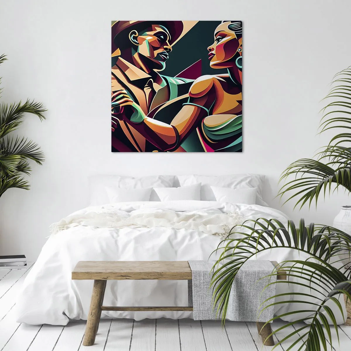 Schilderen op canvas - In het ritme van het hart - 40x40 cm