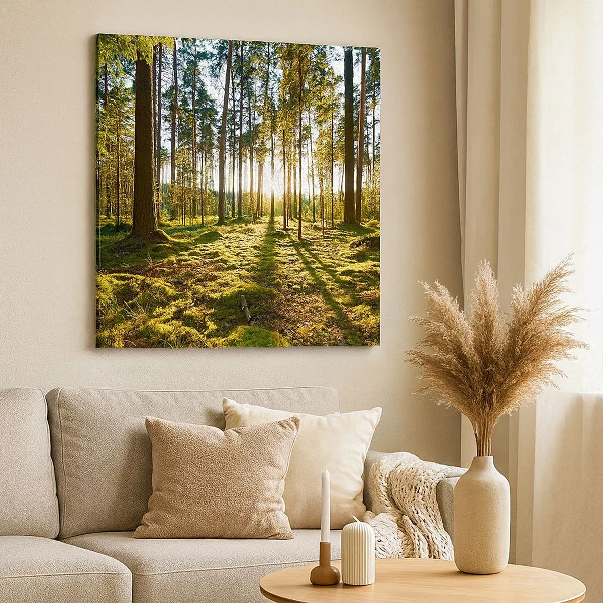 Schilderen op canvas - … Achter de zeven bossen - 30x30 cm