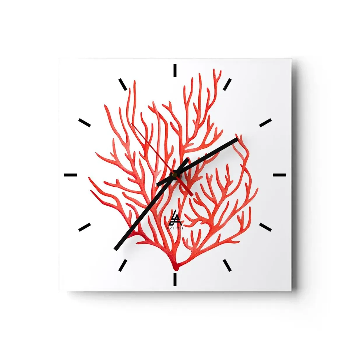 Wandklok - Klok - Koraal filigraan - 40x40 cm
