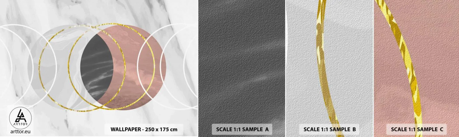 Fotobehang Monster Zelfklevend Deluxe Sticker - Muziek van de sferen - Abstractie, Deel, Districten - 100x30 cm