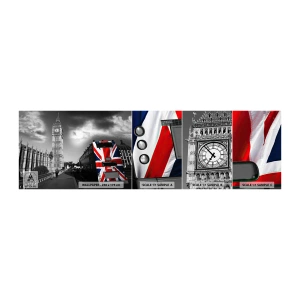 Fotobehang Monster Zelfklevend Deluxe Sticker - Trots en geweldig - Stad, Londen, Londense bus - 100x30 cm