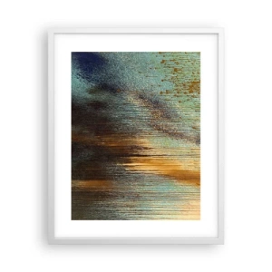 Poster in een witte lijst - Een niet toevallig kleurrijke compositie - 40x50 cm