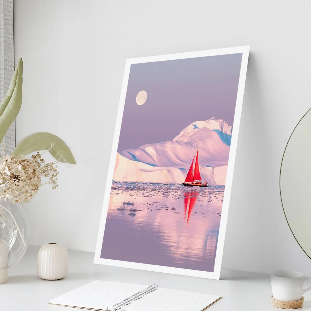Poster - De hitte van het zeil, de kilte van het ijs - 40x50 cm