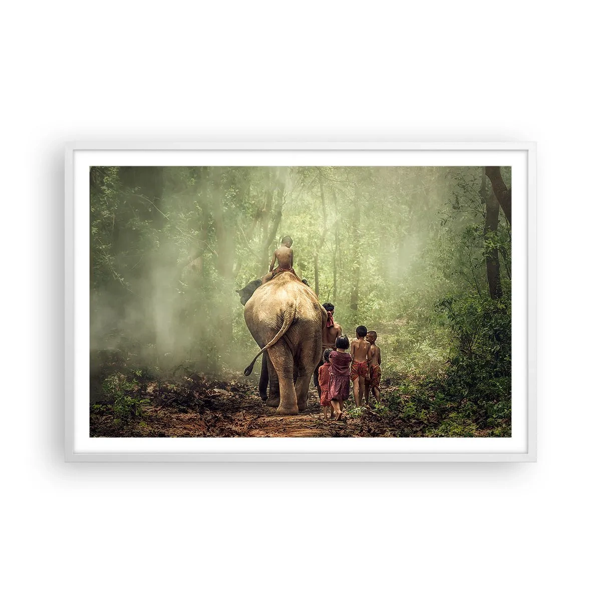 Poster in een witte lijst - Nieuw Jungle Boek - 91x61 cm