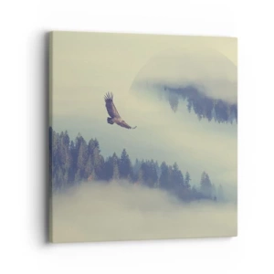 Schilderen op canvas - Ik zag de schaduw van een adelaar - 40x40 cm