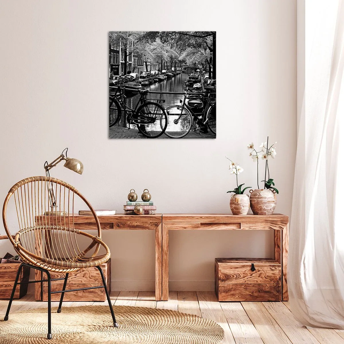 Schilderen op canvas - Een heel Nederlands uitzicht - 30x30 cm