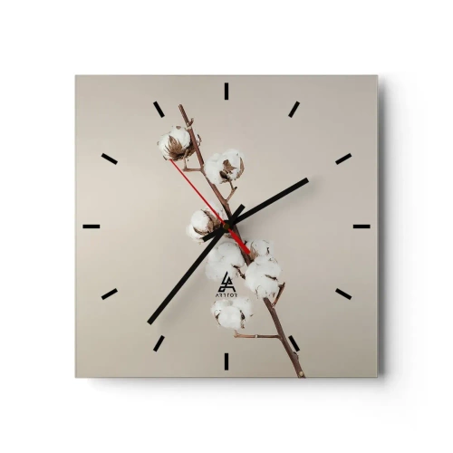 Wandklok - Klok - Aan de bron van zachtheid - 40x40 cm