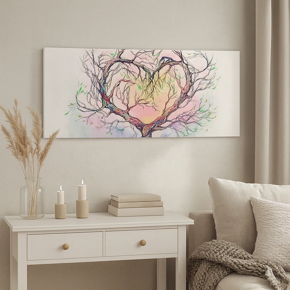 Schilderen op canvas - Samen tegen de stormen - 30x30 cm