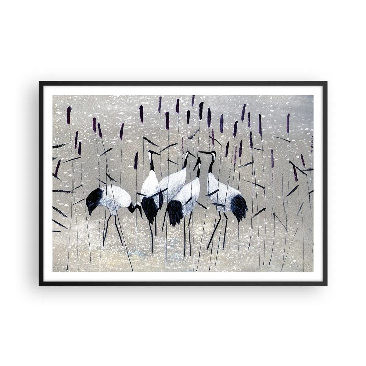 Poster in een zwarte lijst - Onder hun eigen - 100x70 cm