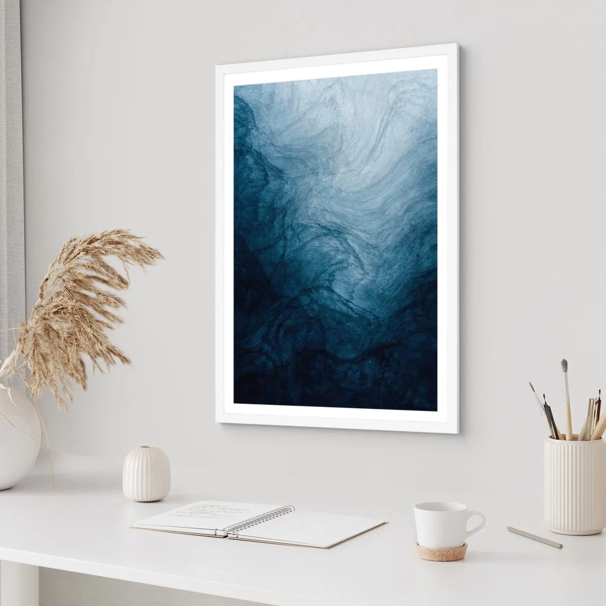 Poster in een witte lijst - diep reiken - 40x50 cm
