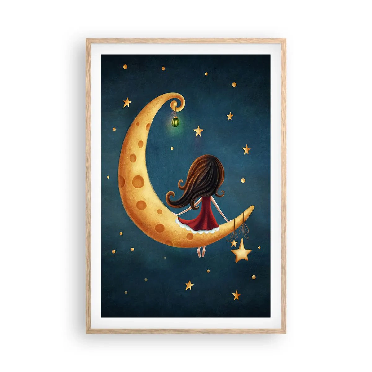 Een poster in een licht eiken lijst - Een keer… - 61x91 cm