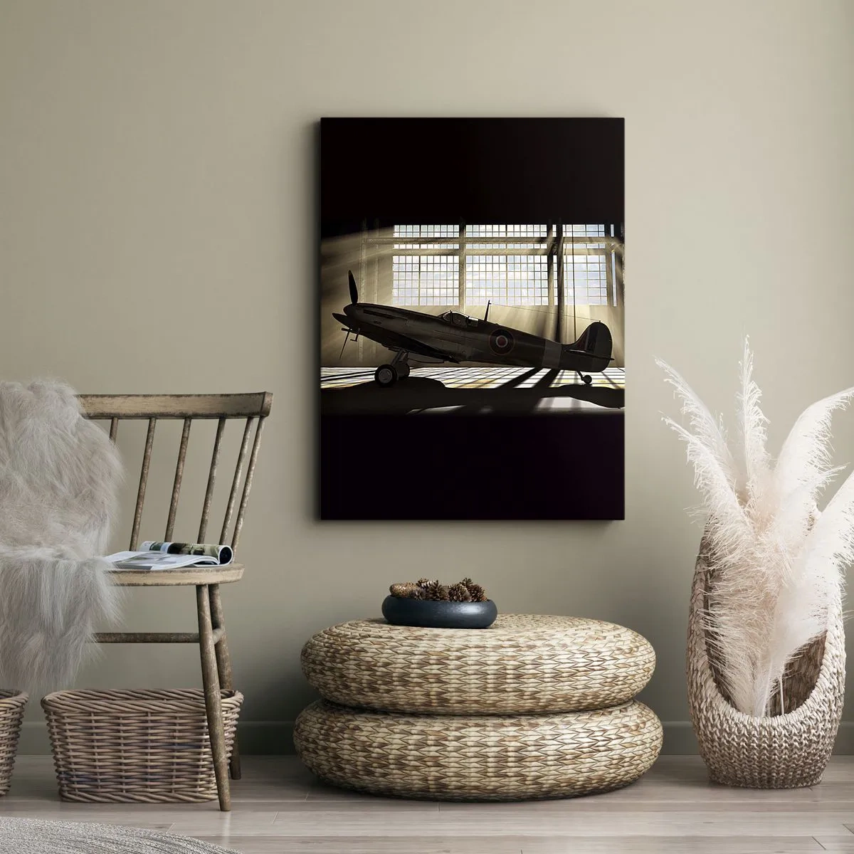 Schilderen op canvas - De rust van een krijger - 45x80 cm