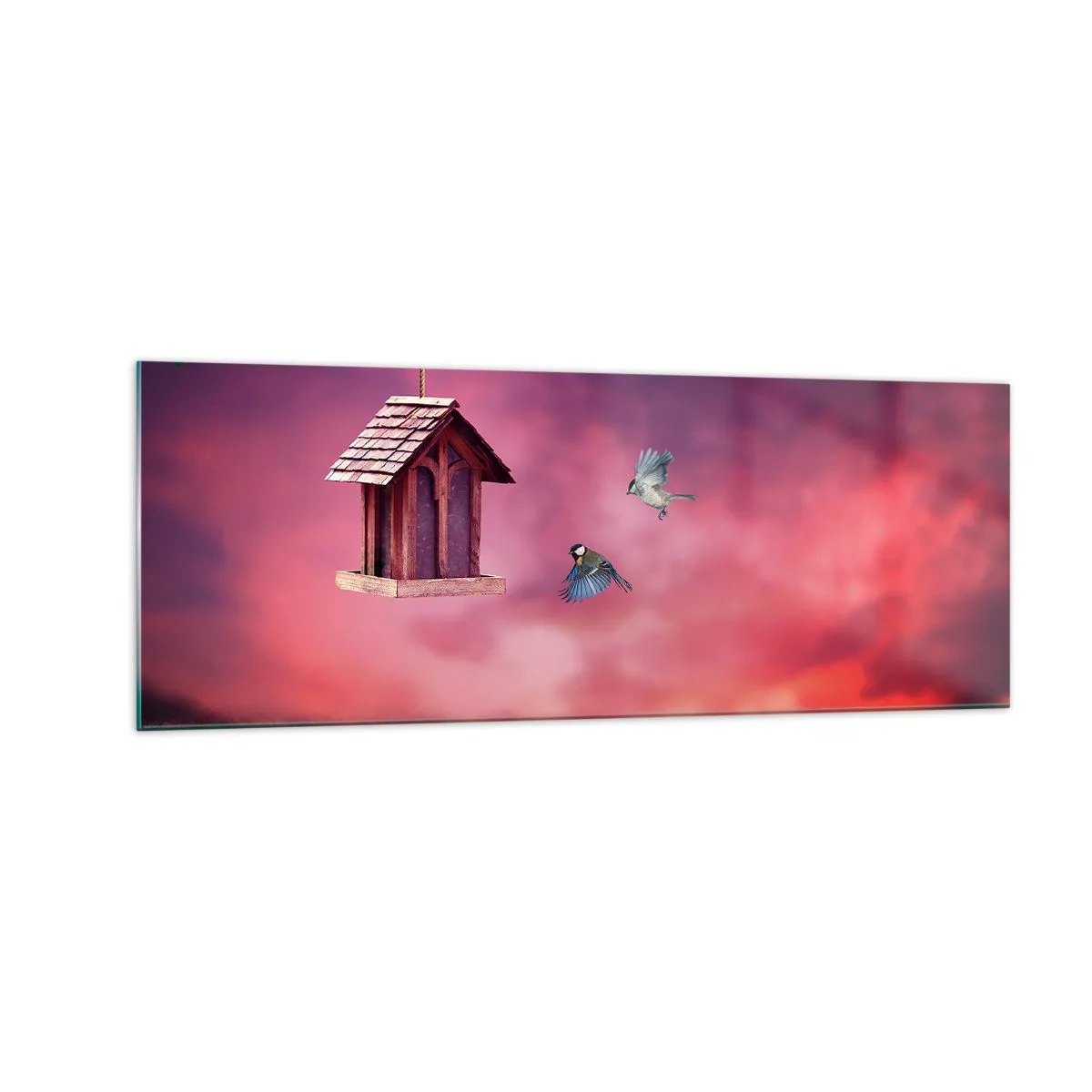 Schilderen op glas - Uitnodiging voor het avondeten - 140x50 cm