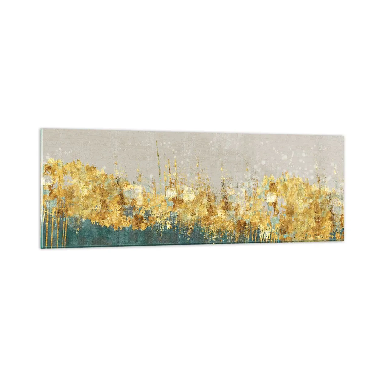 Schilderen op glas - De gouden rand - 90x30 cm