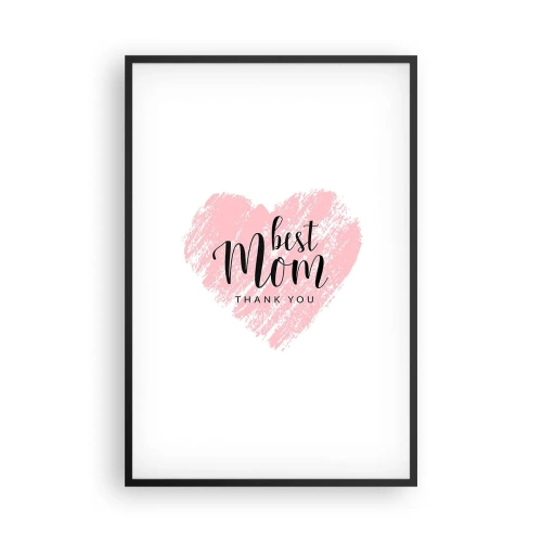 Poster in een zwarte lijst - Altijd het juiste moment - 61x91 cm