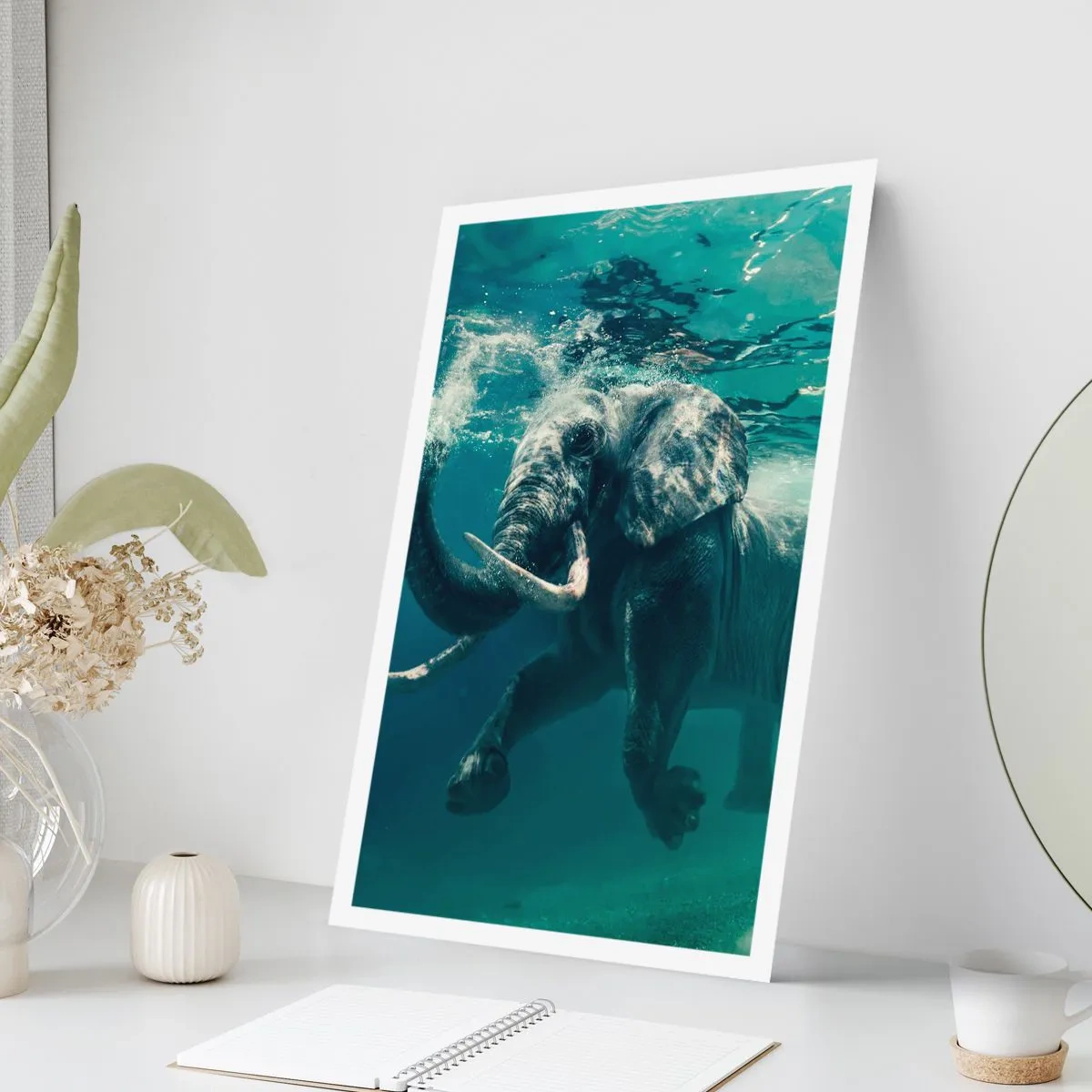 Poster - Iedereen houdt van zwemmen - 70x100 cm