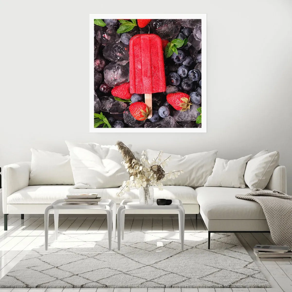 Poster - De smaak van hete zomer - 40x40 cm