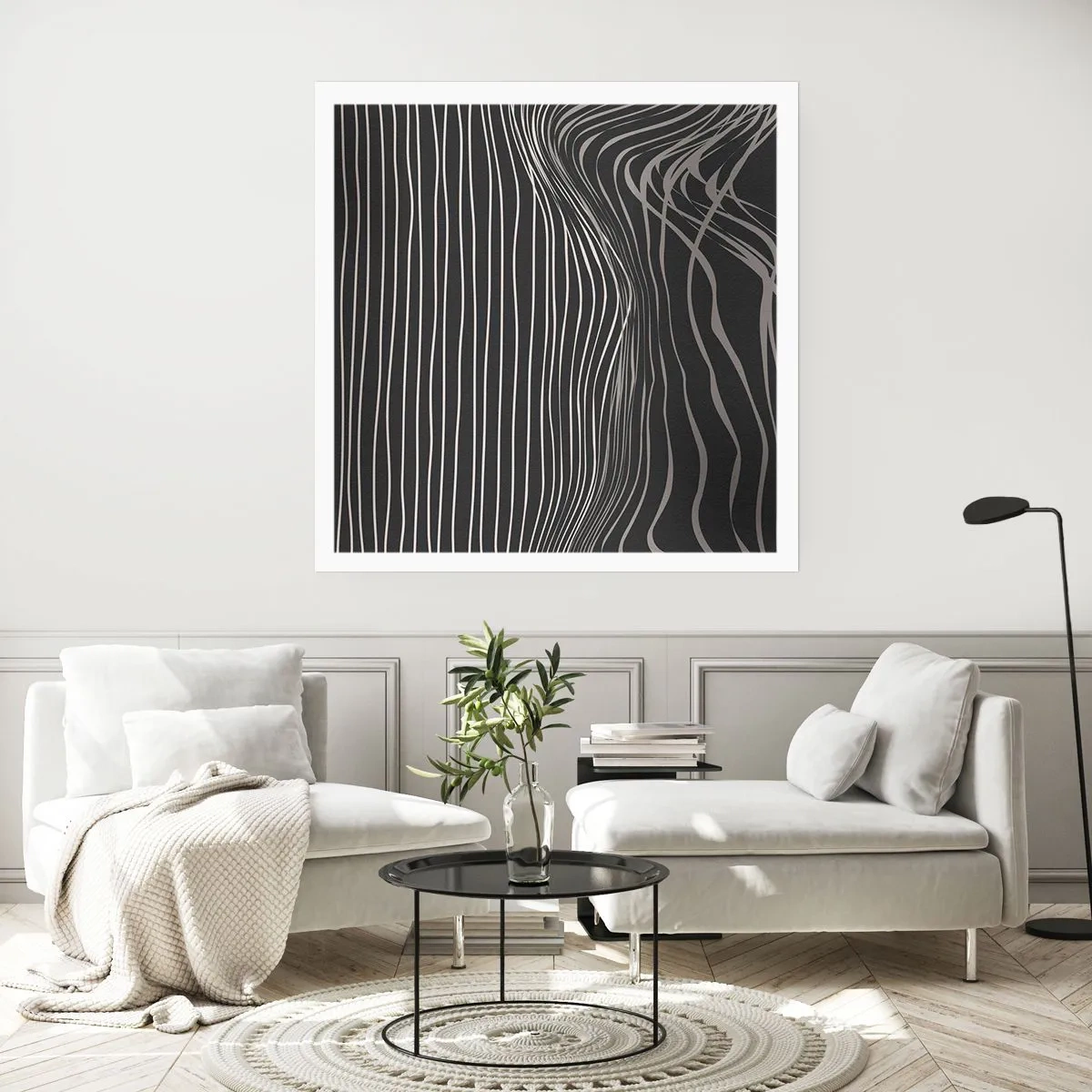 Poster - Ritme en accent - 40x40 cm