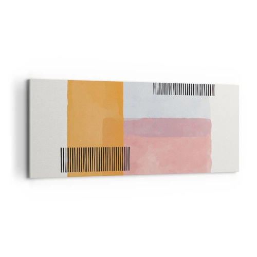 Schilderen op canvas - Van hoek tot hoek - 100x40 cm