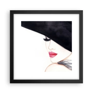 Poster in een zwarte lijst - Elegantie en sensualiteit - 30x30 cm